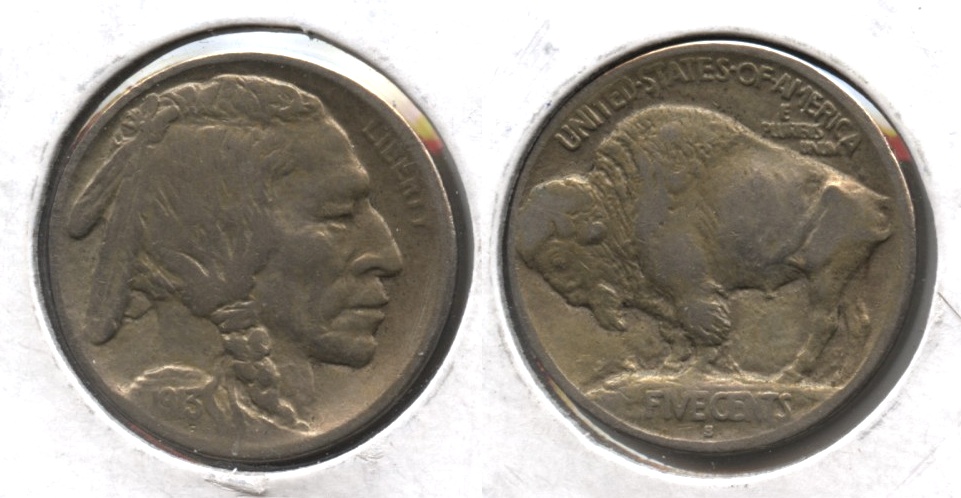 1913-S Type 1 Buffalo Nickel Fine-12