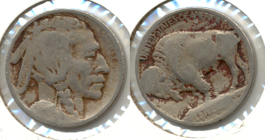 1913 Type 1 Buffalo Nickel AG-3 d Weak Date