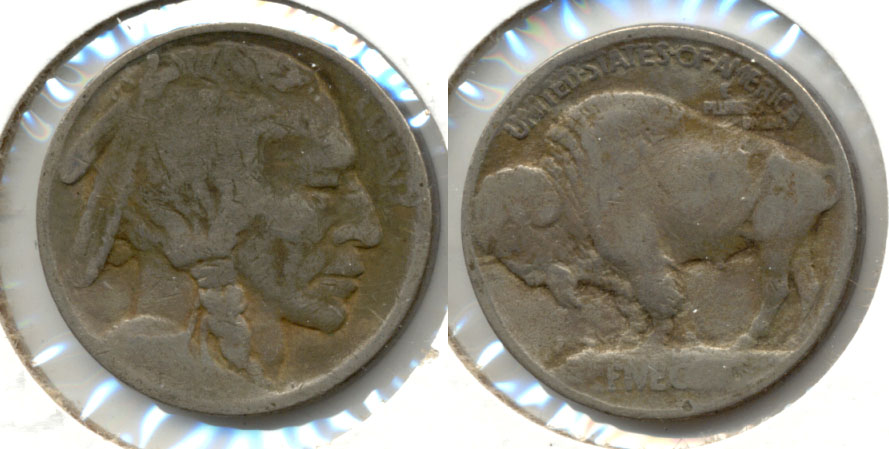 1913 Type 1 Buffalo Nickel AG-3 e Bit Dark