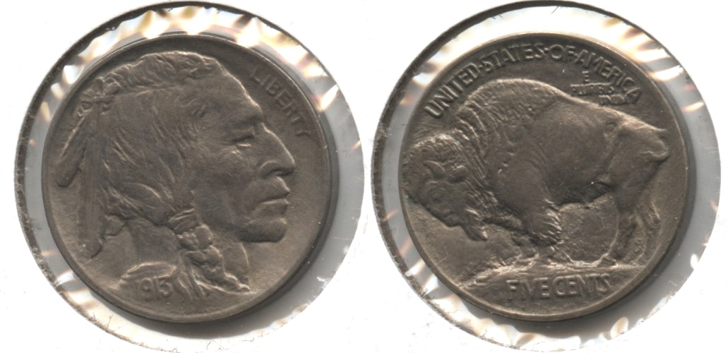 1913 Type 1 Buffalo Nickel AU-50 #k