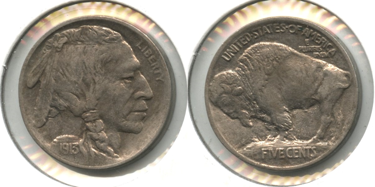 1913 Type 1 Buffalo Nickel AU-50 #p