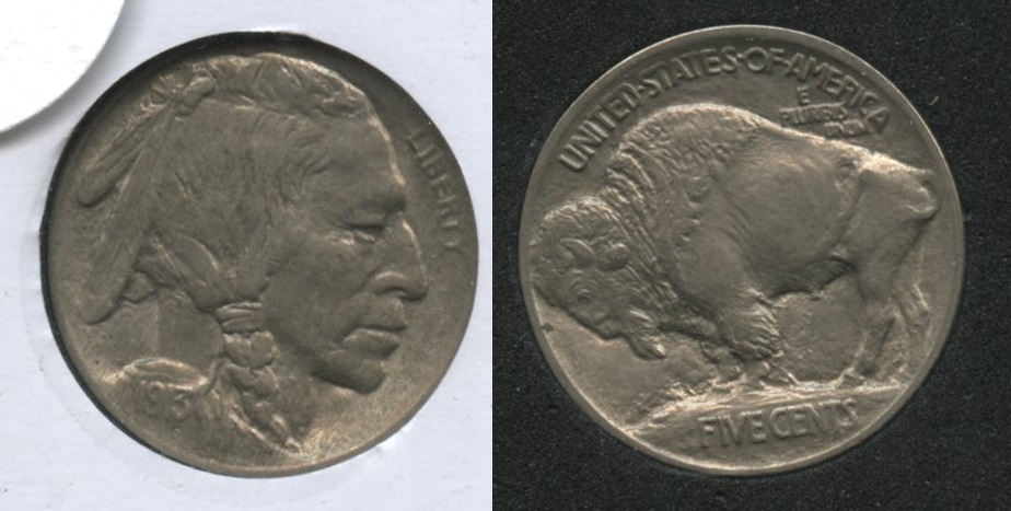 1913 Type 1 Buffalo Nickel AU-50 #s