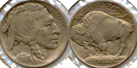 1913 Type 1 Buffalo Nickel AU-55 d