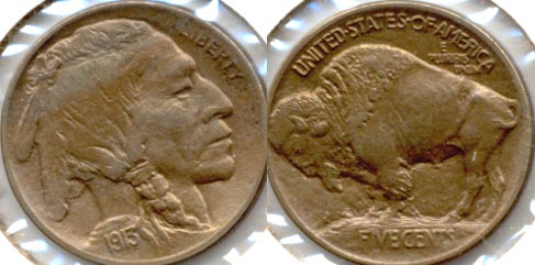 1913 Type 1 Buffalo Nickel AU-55 g