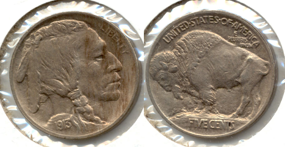 1913 Type 1 Buffalo Nickel AU-55 h