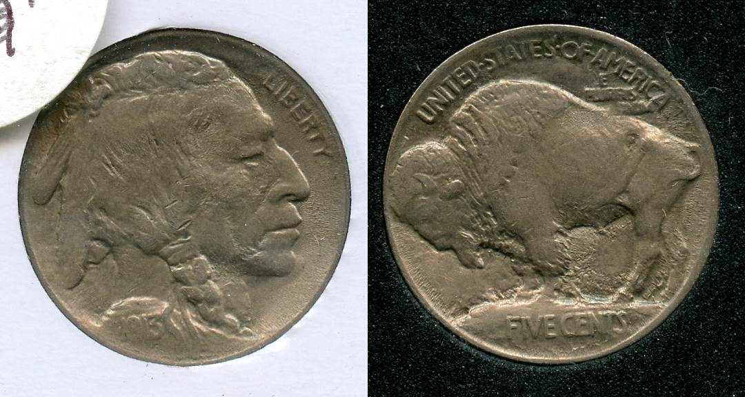 1913 Type 1 Buffalo Nickel EF-40 #m