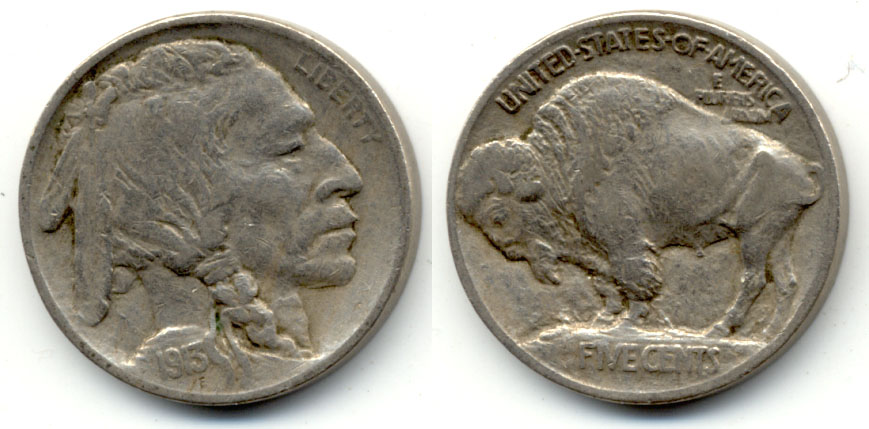 1913 Type 1 Buffalo Nickel Fine-12