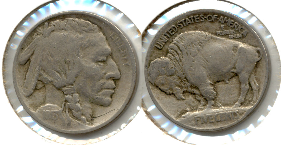 1913 Type 1 Buffalo Nickel Fine-12 a