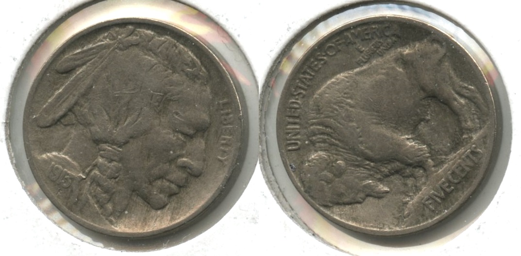 1913 Type 1 Buffalo Nickel Fine-12 #ah