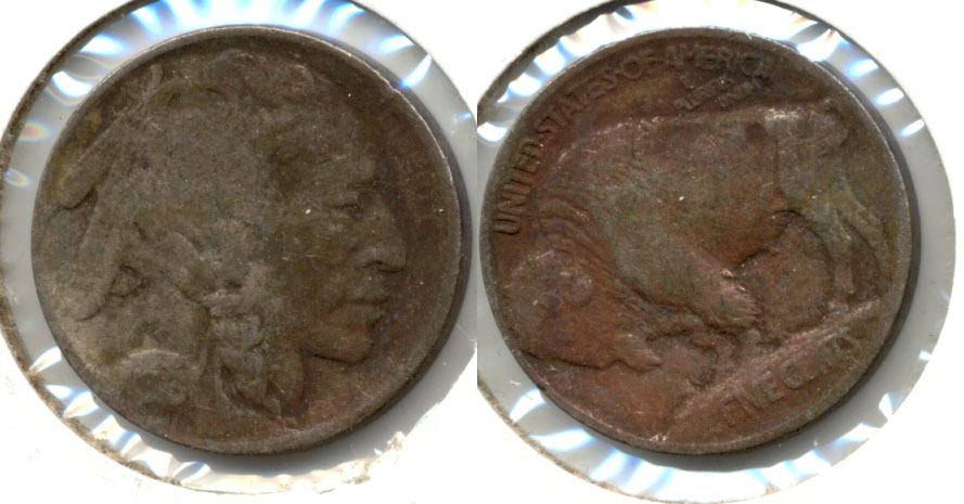 1913 Type 1 Buffalo Nickel Fine-12 f Corrosion