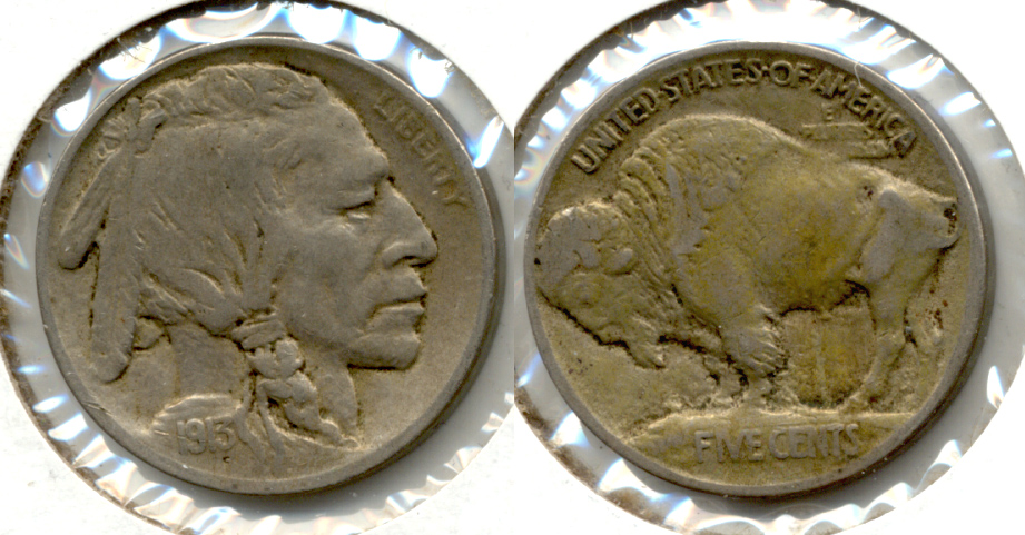 1913 Type 1 Buffalo Nickel Fine-12 h