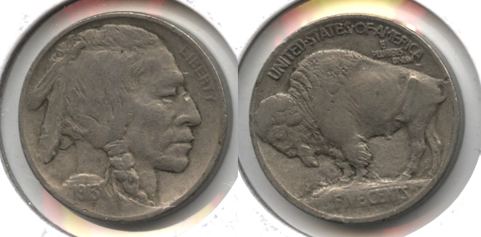 1913 Type 1 Buffalo Nickel Fine-12 #o