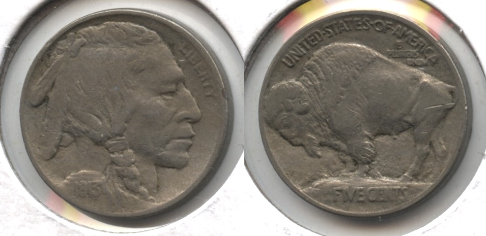 1913 Type 1 Buffalo Nickel Fine-12 #p