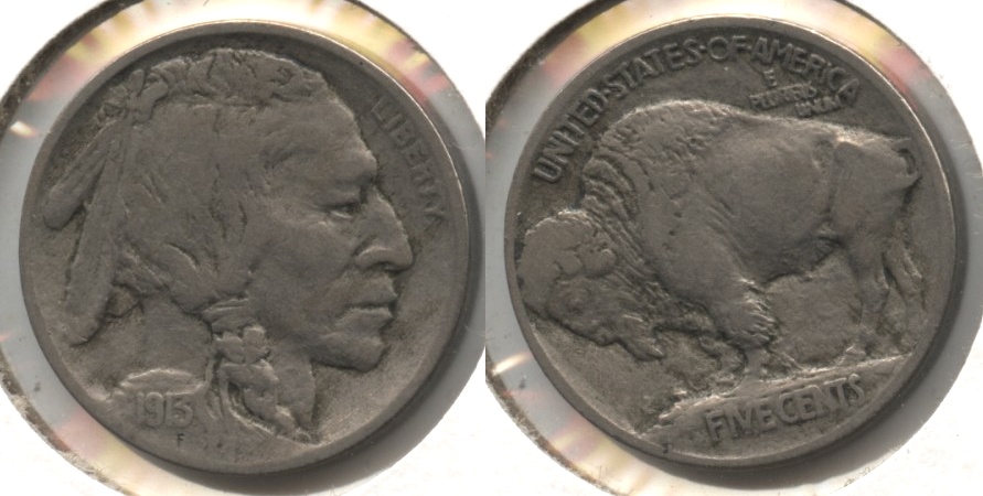 1913 Type 1 Buffalo Nickel Fine-12 #s