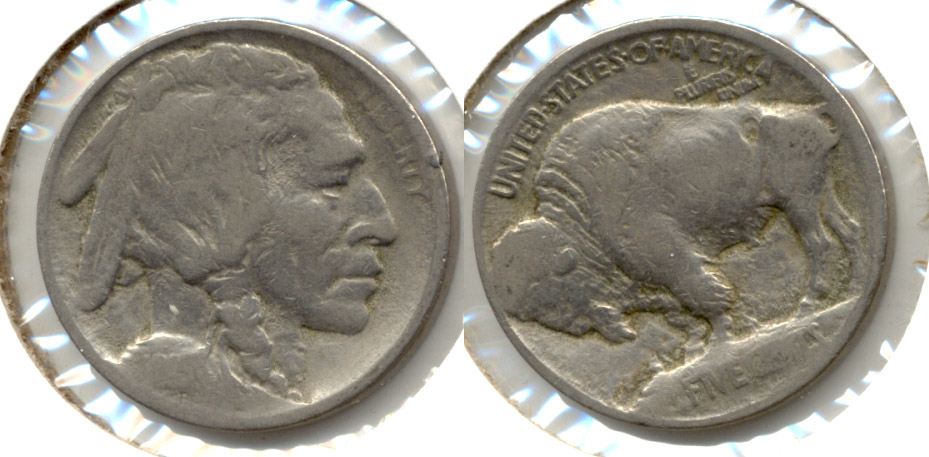 1913 Type 1 Buffalo Nickel Good-4 e Rim Tic