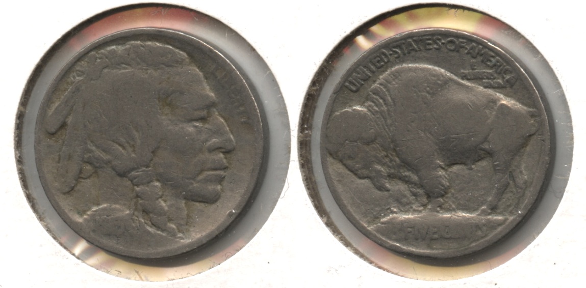 1913 Type 1 Buffalo Nickel Good-4 #r Reverse Scratch