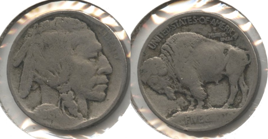 1913 Type 1 Buffalo Nickel Good-4 #s Rim Bump