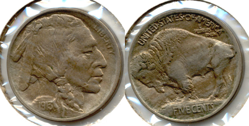 1913 Type 1 Buffalo Nickel MS-60 f