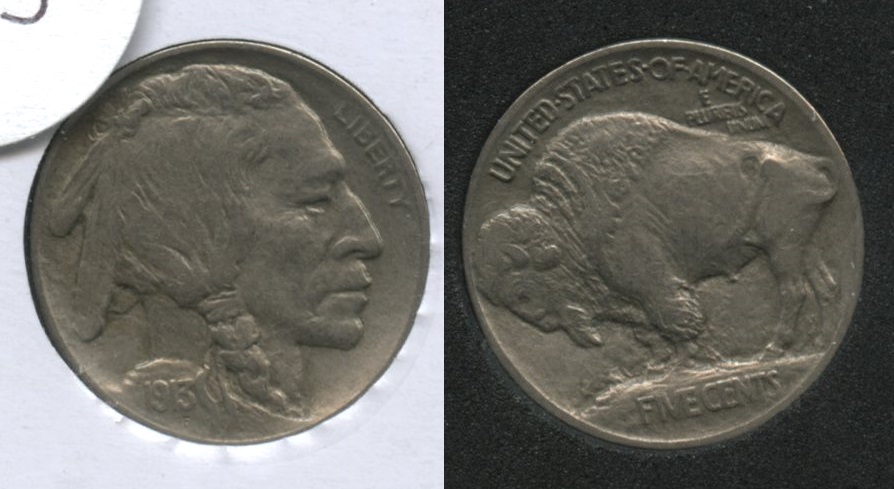 1913 Type 1 Buffalo Nickel VF-20 #j