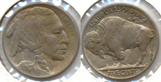 1913 Type 2 Buffalo Nickel AU-50