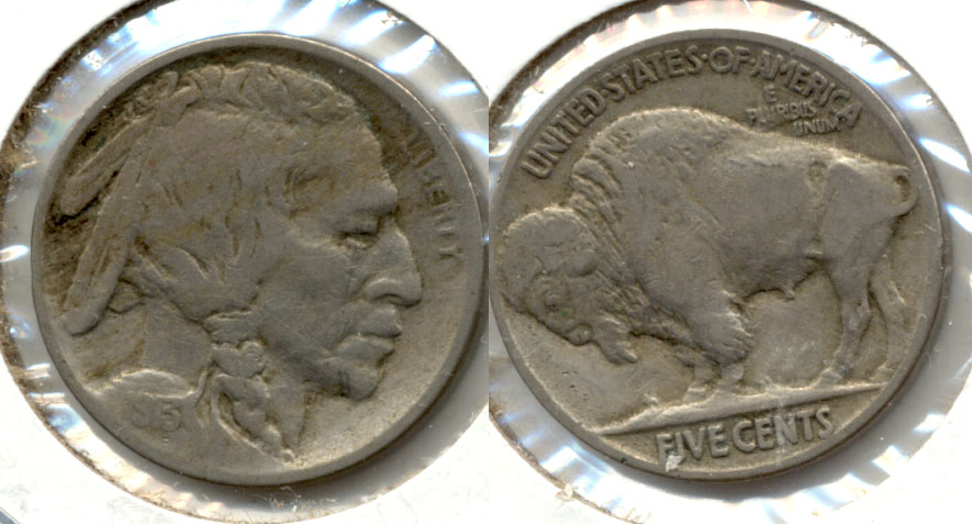 1913 Type 2 Buffalo Nickel Fine-12 b