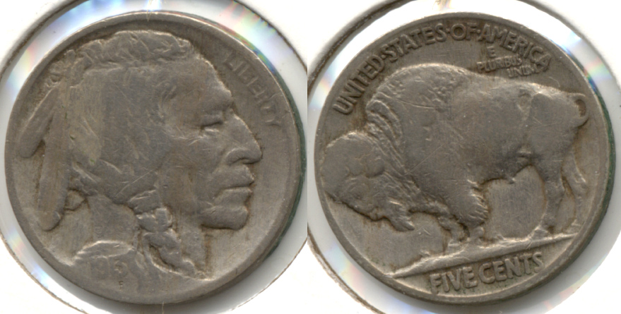 1913 Type 2 Buffalo Nickel Fine-12 Old Reverse Scratch d