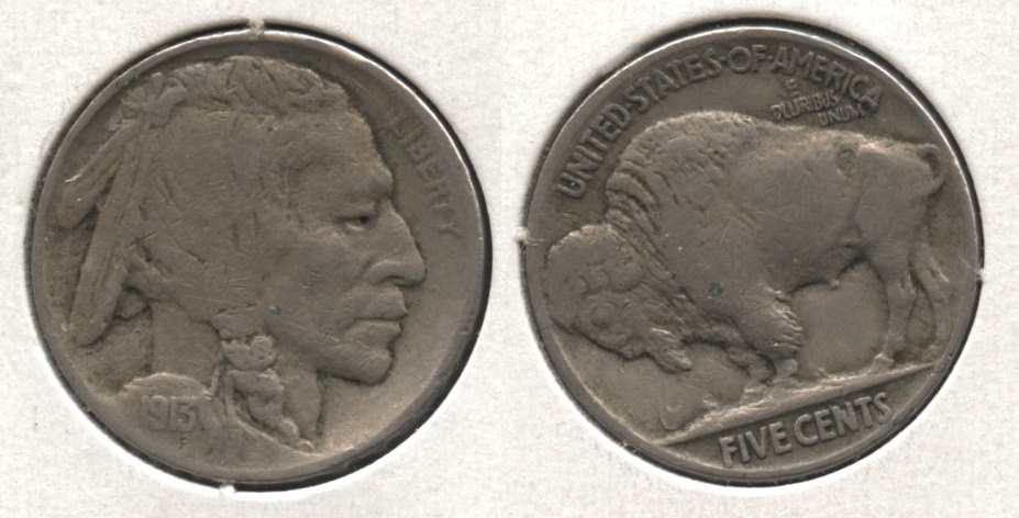 1913 Type 2 Buffalo Nickel Fine-12 #h
