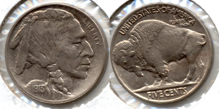 1913 Type 2 Buffalo Nickel MS-63 b