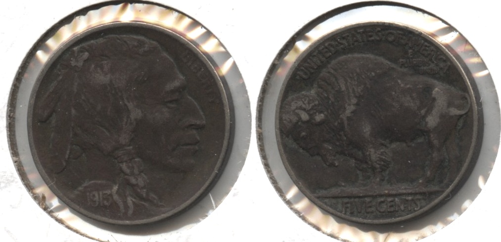 1913 Type 2 Buffalo Nickel VF-20 #a Dark
