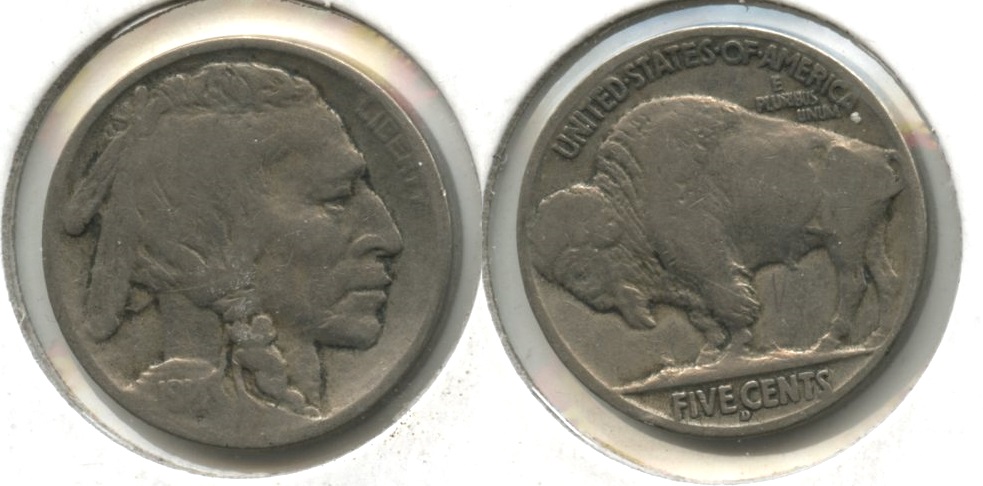 1914-D Buffalo Nickel VG-8 #b