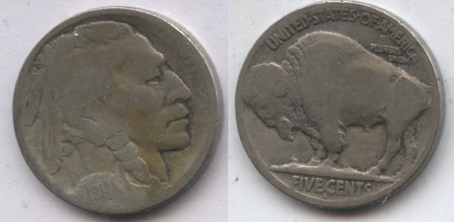 1914-S Buffalo Nickel AG-3 #a