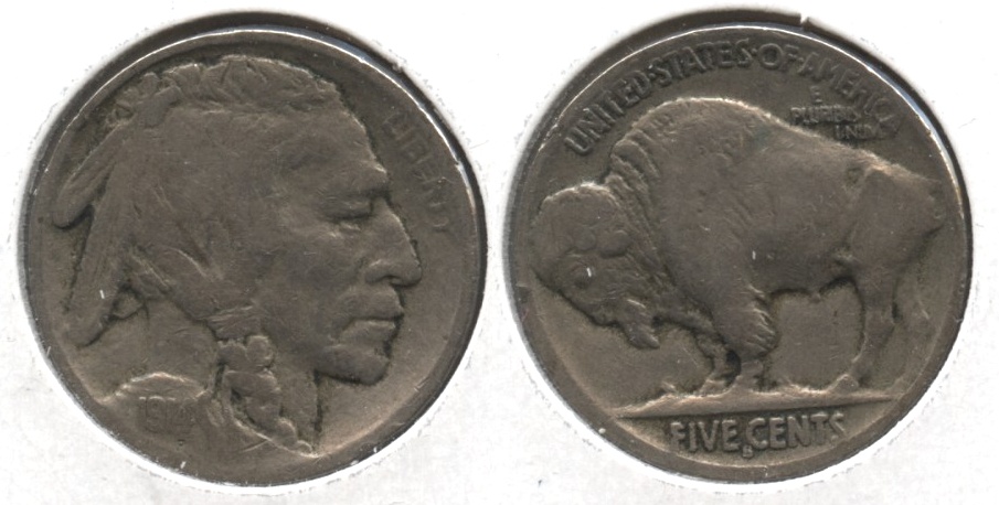 1914-S Buffalo Nickel VG-10