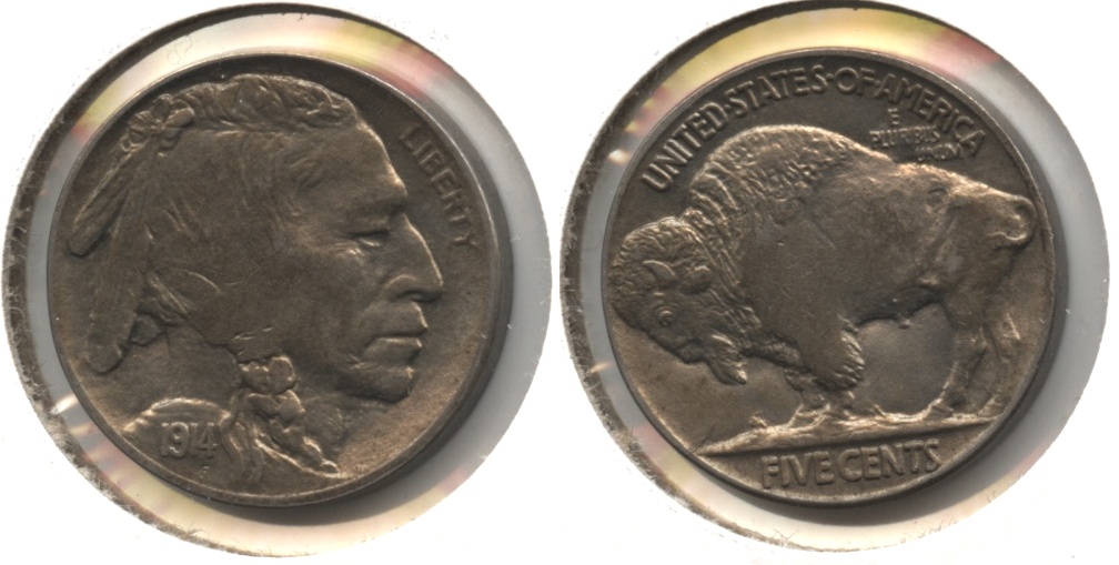 1914 Buffalo Nickel AU-50 #b
