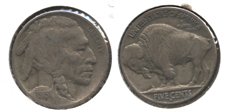 1915-D Buffalo Nickel Fine-12 #b