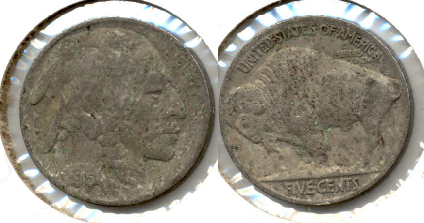 1915 Buffalo Nickel Fine-12 a Pitting