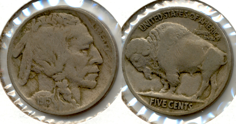 1915 Buffalo Nickel Fine-12 c