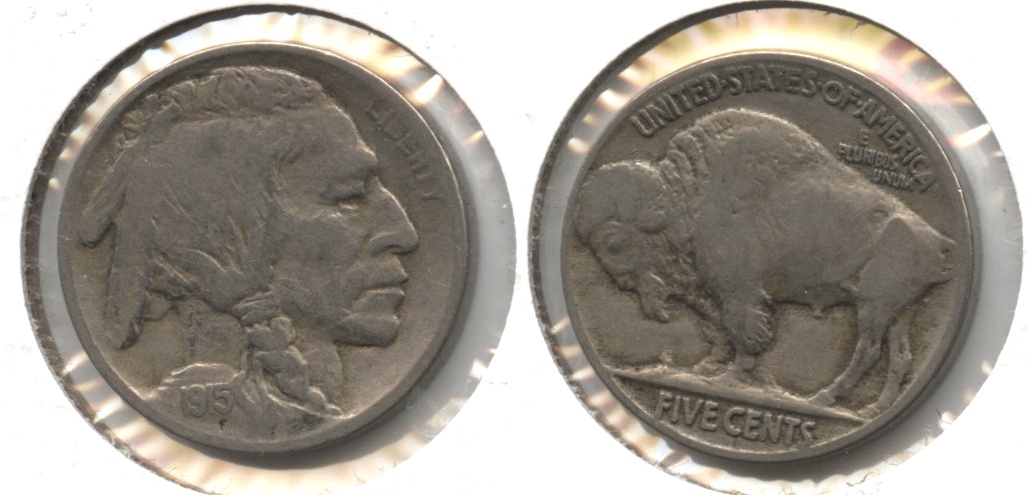 1915 Buffalo Nickel Fine-12 #j