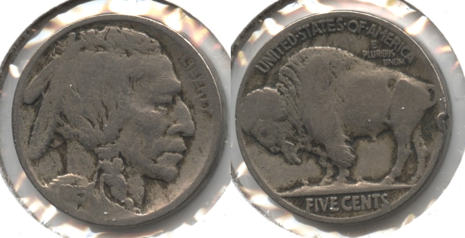 1915 Buffalo Nickel Good-4 #am Reverse Rim Bump