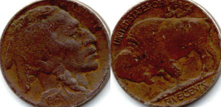 1915 Buffalo Nickel VG-8 c Dark