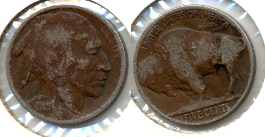 1915 Buffalo Nickel VG-8 g Dark