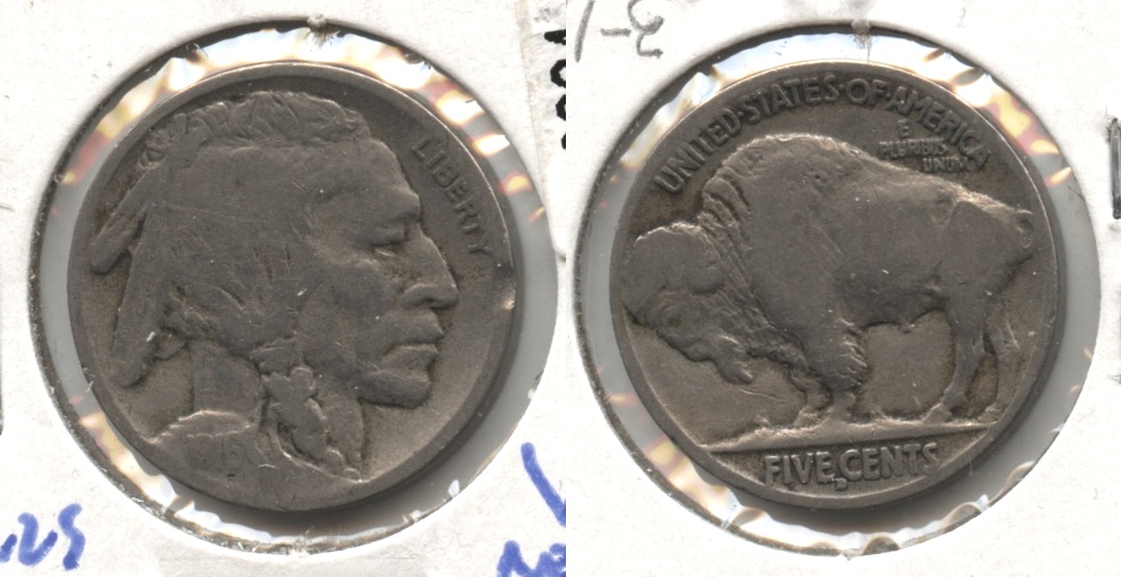 1916-D Buffalo Nickel VG-8 #a Rim Bump
