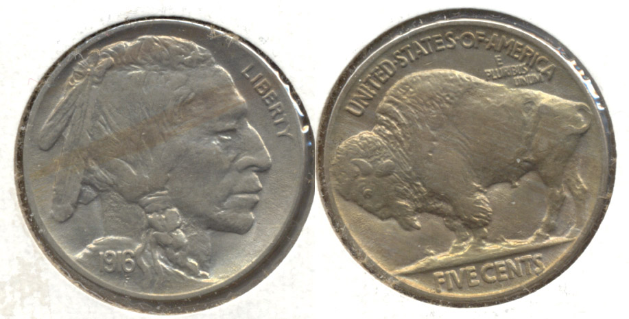 1916 Buffalo Nickel AU-55
