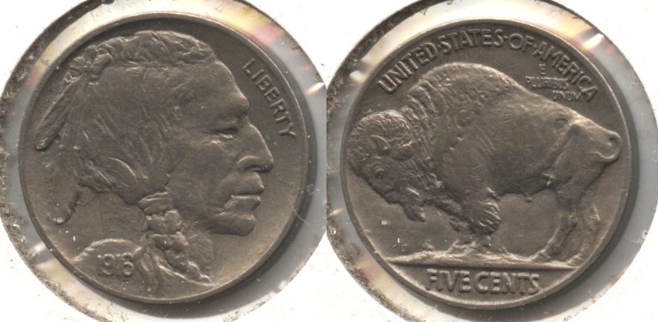 1916 Buffalo Nickel AU-55 #a