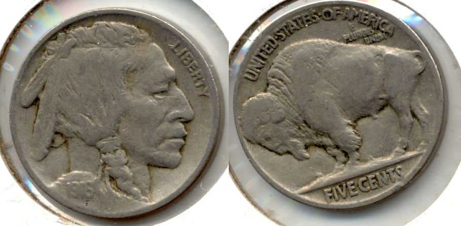 1916 Buffalo Nickel Fine-12 n