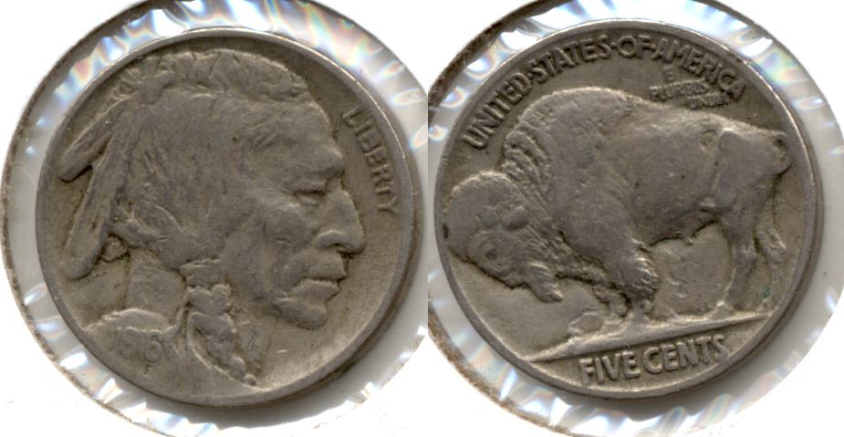 1916 Buffalo Nickel Fine-12 r