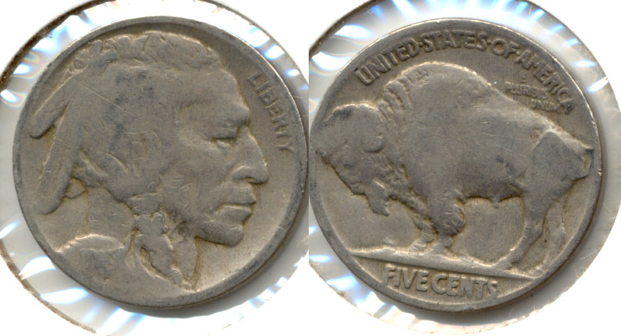 1916 Buffalo Nickel Good-4 p Obverse Scratch