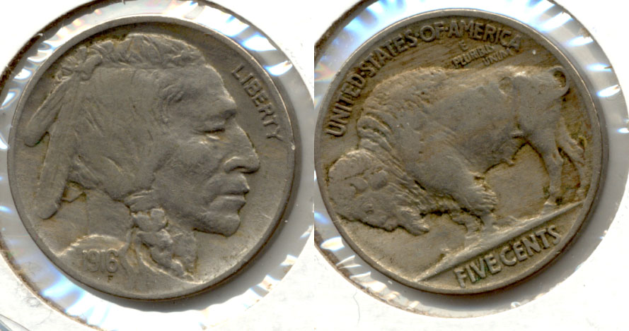 1916 Buffalo Nickel VF-20 b