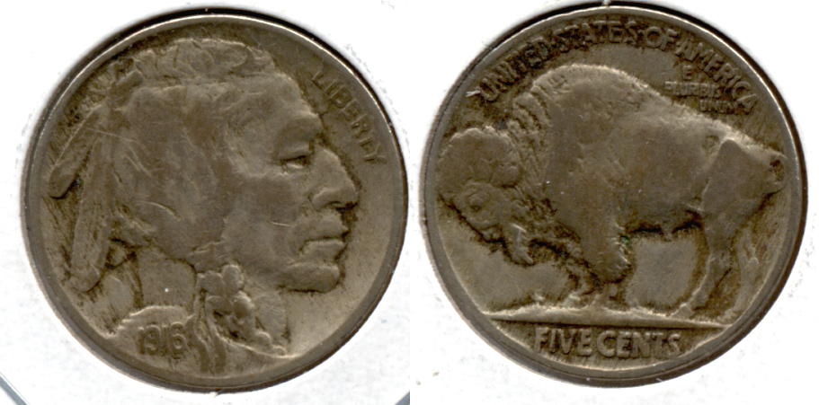 1916 Buffalo Nickel VG-8 ab