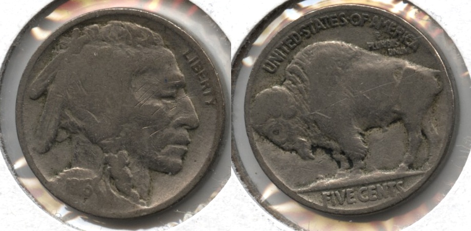 1916 Buffalo Nickel VG-8 #aj Reverse Scratch