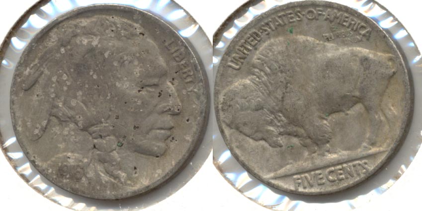 1916 Buffalo Nickel VG-8 k Rough Surfaces